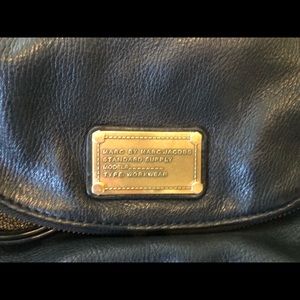 Authentic Marc Jacobs black leather crossbody
